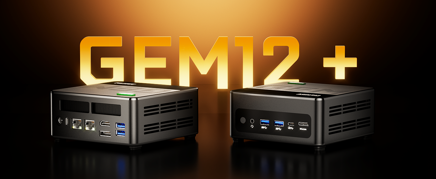 AOOSTAR GEM12+ 8845HS Mini PC, Ryzen 7 PRO 8845HS (8C/16T, hasta 5